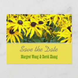 Postal De Anuncios Flores de margaritas amarillas brillantes salvan l