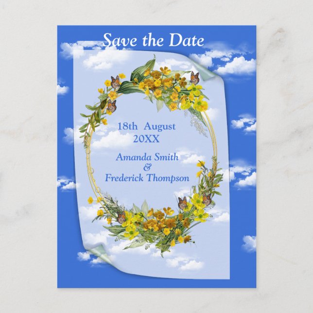 Postal De Anuncios Flores de Ranúnculo de Primavera (Anverso)