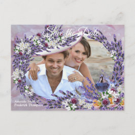 Postal De Anuncios Flores de tubérculo y lavanda