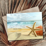 Postal De Anuncios Florida Beach Wedding Save the Date<br><div class="desc">These beautiful starfish beach wedding save the date postcards will set the mood for your destination beach wedding in Florida. Customize with your wedding details and mail to family and friends.</div>