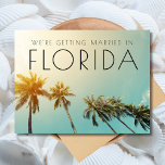 Postal De Anuncios Florida Budget Beach Wedding Save the Date<br><div class="desc">Guarda las fechas para tu boda de destino de playa en Florida. No sacrifiques el estilo cuando en un presupuesto con esta moderna playa se salven las postales de fecha. Personalizar la parte posterior con los detalles de su boda. Una manera elegante y económica de pedir a sus amigos y...</div>