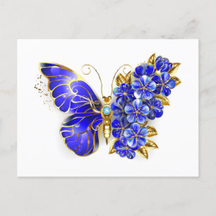 Postal De Anuncios Flower Sapphire Butterfly