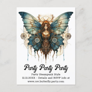 Postal De Anuncios Fluttergear Ninfa Mariposa Boda Steampunk