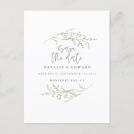 Postal De Anuncios Foliage mínimo + texto con letra caligráfica para 