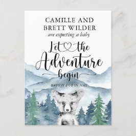 Postal De Anuncios Forest Adventure Mountains Baby Shower Pregancy