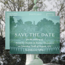 Forsyth Park Fuente Savannah GA Save the Date