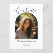 Foto de arco de graduación de tipo de guión minima