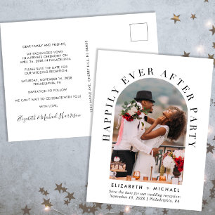 Postal De Anuncios Foto de Arco Elegante Recepción de Boda Guardar la