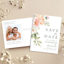 Foto de boda de acuarela floral para guardar la fe