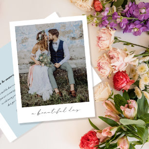 Postal De Anuncios Foto de Elopement de un Día Hermoso