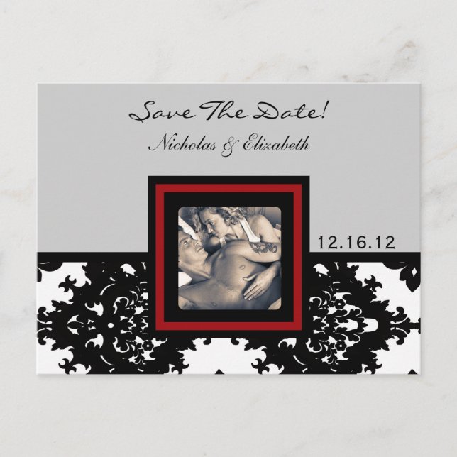 Postal De Anuncios Foto de fecha de guardado de imagen LINDOS (Anverso)