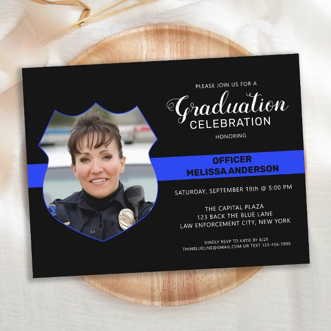 Postal De Anuncios Foto de graduación policial Fiesta delgado de la L (Subido por el creador)