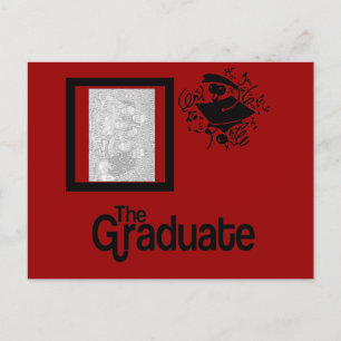 Postal De Anuncios Foto de graduado ~ Elija su COLOR