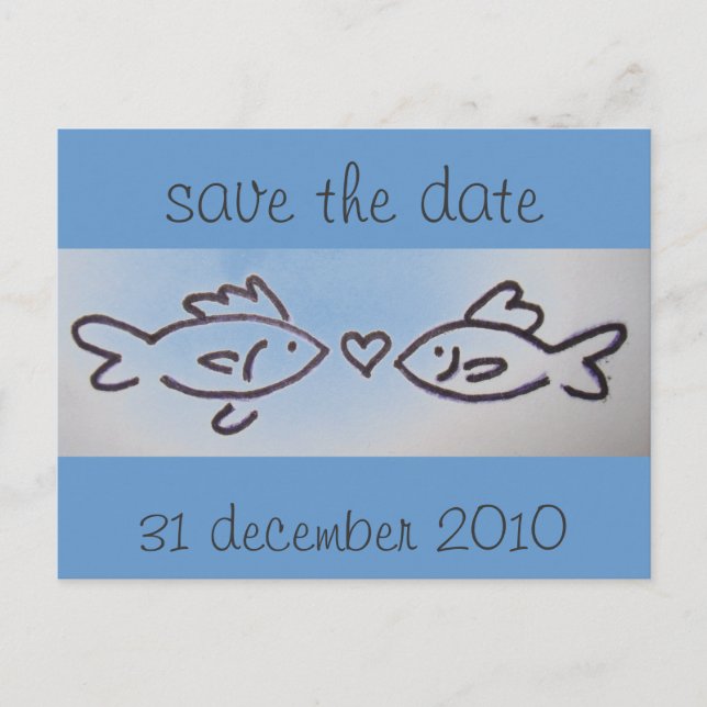 Postal De Anuncios foto de kissfish, salve la fecha, 31 de diciembre  (Anverso)