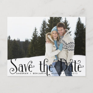 Postal De Anuncios Foto de Vintage Whimsy Save the Date Postcard II