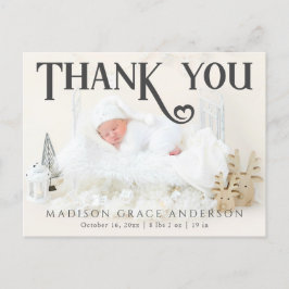 Postal De Anuncios Foto del bebé Gracias a su nacimiento cardíaco mod