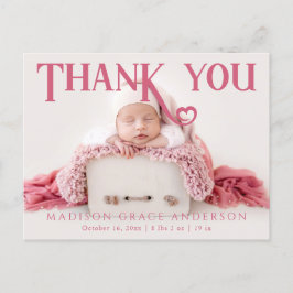 Postal De Anuncios Foto del bebé Gracias a su nacimiento cardíaco mod