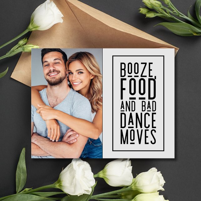 Postal De Anuncios Foto Divertida de Boda - Salvar la Fecha (Funny Photo Wedding Save the Date Announcement Postcard)