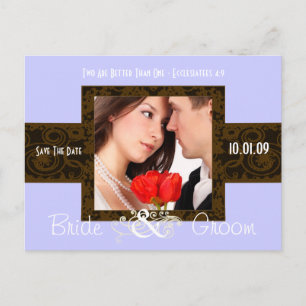 Postal De Anuncios Foto Guardar la Fecha