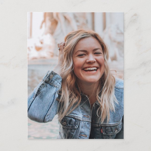Postal De Anuncios Foto Personalizada (Anverso)