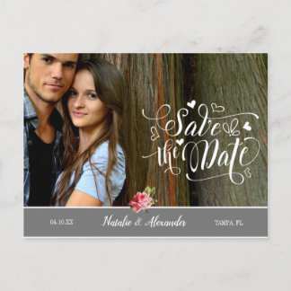 Postal De Anuncios Foto personalizada | Guardar la fecha