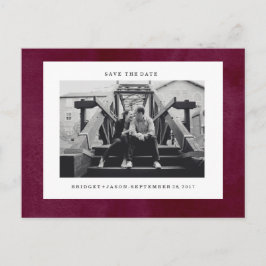 Postal De Anuncios Fotografía de Velvety BURGUNDY moderna AHORRA LA F