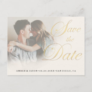 Postal De Anuncios Fotografía personalizada elegante desvanecimiento 