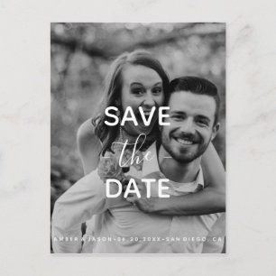 Postal De Anuncios Fotografía personalizada romántica moderna Save th
