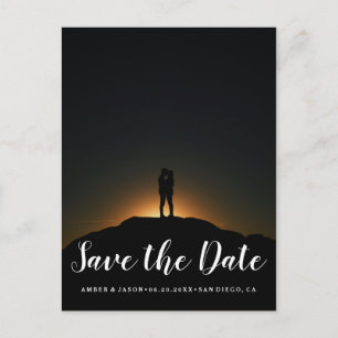 Postal De Anuncios Fotografía personalizada romántica moderna Save th