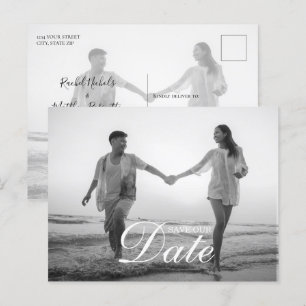 Postal De Anuncios Fotografía simple y moderna de sobreimpresión de g