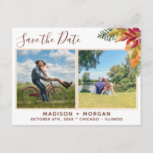 Postal De Anuncios Fotos del Personalizado de follaje de otoño salvan