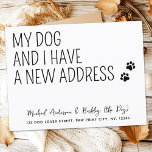 Postal De Anuncios Funny My Dog and I New Address Mascota Moving<br><div class="desc">🎉 🏡 Mi perro y yo tenemos una nueva dirección! 🏡 Atención todos los amantes y amigos del perro! 🐾 Oficialmente hemos sacado un nuevo hogar y nos hemos embarcado en una nueva dirección! 🐶 Nuestras colas están moviéndose de emoción, y estamos listos para ladrarlas al mundo. Esta moderna y...</div>
