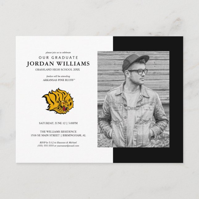 Postal De Anuncios Futuro graduado de los Golden Lions de UAPB (Anverso)