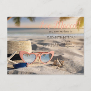 Postal De Anuncios Gafas de sol,Sombrero,Concha de playa Nueva direcc