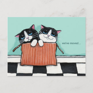Postal De Anuncios Gatos en caja de embalaje | Hemos movido la Invita