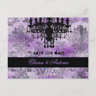 Postal De Anuncios GC   Jolie Chandelier Purple Gray Damask