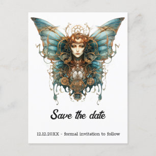 Postal De Anuncios Gearspring Sylph Mariposa Boda Steampunk