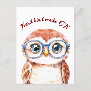 Postal De Anuncios Geek Nerd Bird