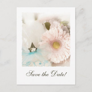 Postal De Anuncios Gerber Daisy Wedding Save the Date Postcard
