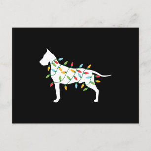Postal De Anuncios Gif de perro   Luces de Navidad Gran Danés
