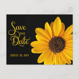 Postal De Anuncios Girasol, guarde la fecha