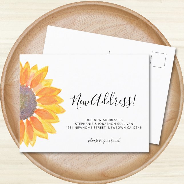 Postal De Anuncios Girasol. Nueva dirección (Subido por el creador)
