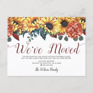 Postal De Anuncios Girasoles acuáticos rusos que hemos movido