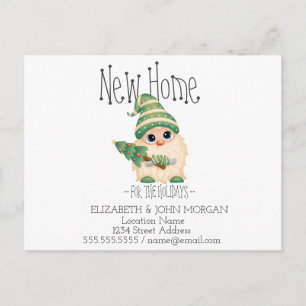 Postal De Anuncios Gnome de Cuta,Fiesta de Pine Tee Nueva Dirección