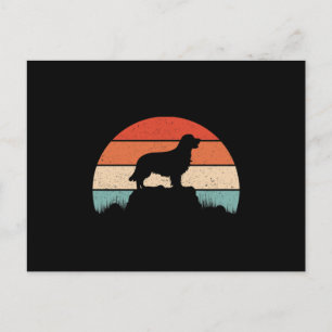 Postal De Anuncios Golden Retriever Dog Lover Retro Sunset