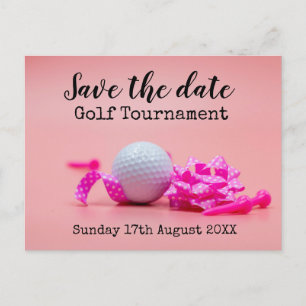 Postal De Anuncios Golf Guardar la fecha del Torneo de Golf con tema
