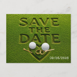 Postal De Anuncios Golf Salva la fecha Golf  boda