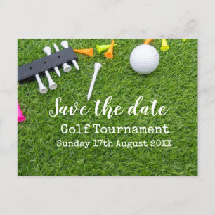Postal De Anuncios Golf Salvar el Torneo de Golf con pelota