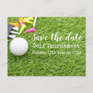 Postal De Anuncios Golf Salvar el Torneo de Golf con pelota