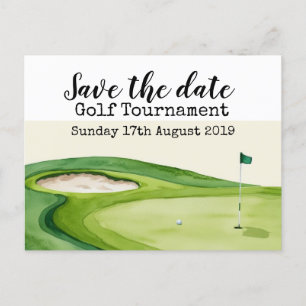 Postal De Anuncios Golf Salvar el torneo de golf de fecha